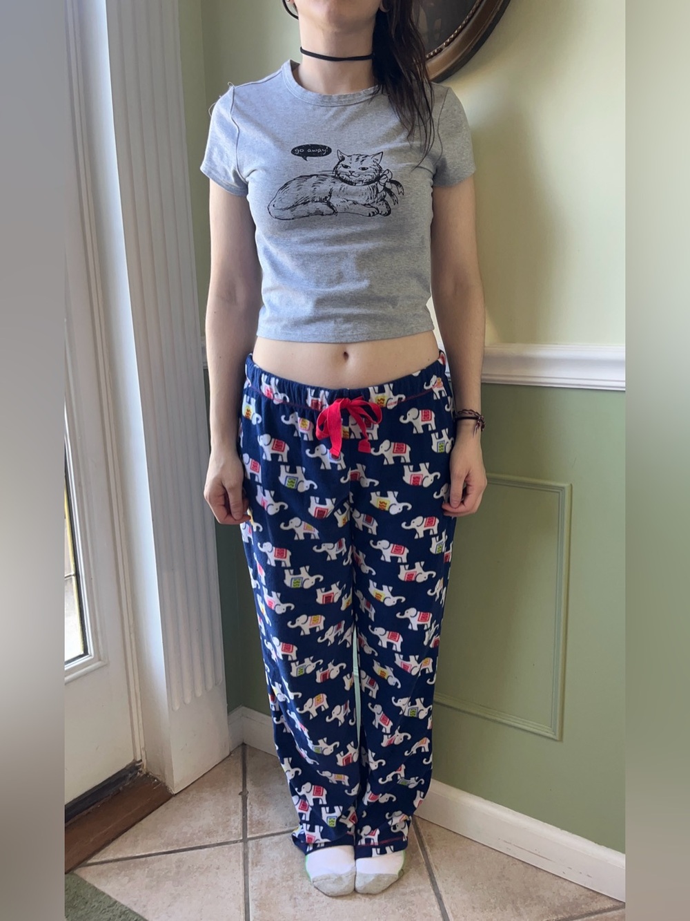 St Eve fleece elephant pajama pants